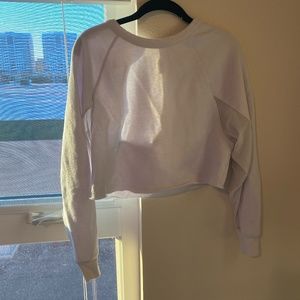 ALO Yoga White Crop Top